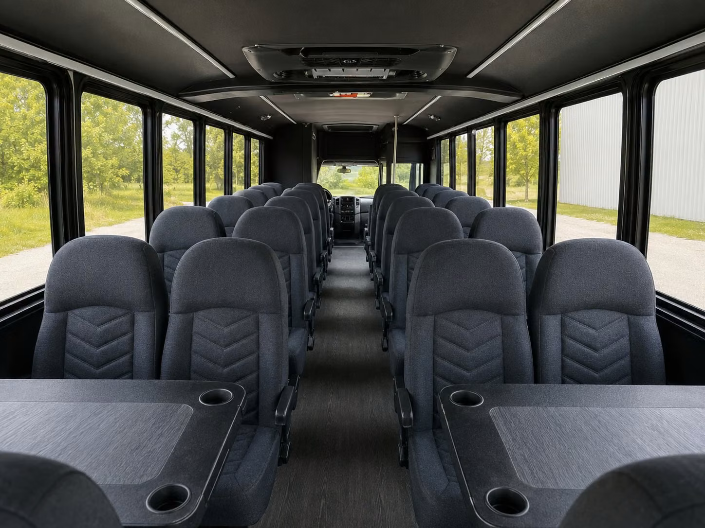 15 passenger minibus interior