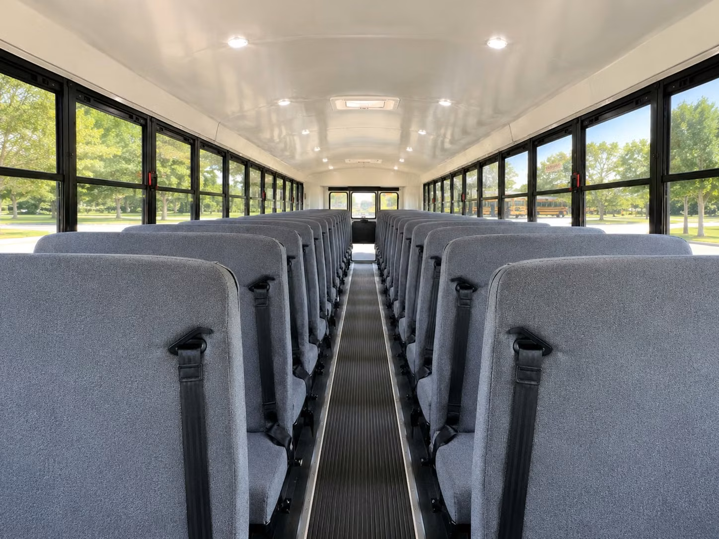 school bus inside